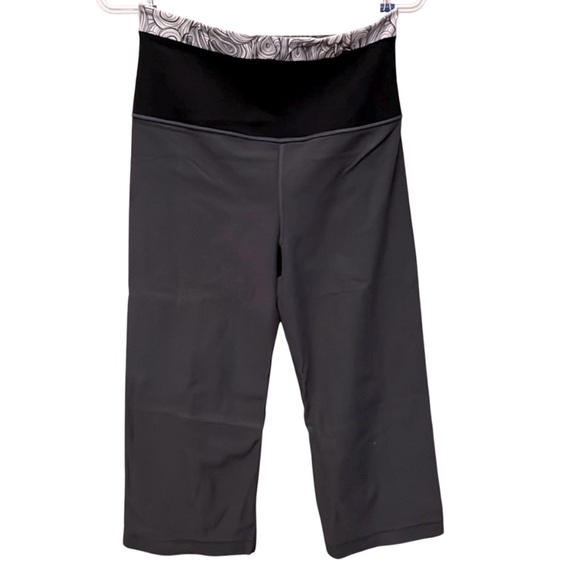 🍋lululemon🍋 Groove Down Crop Reversible | Vintage | Grey White Black | Size 4 - Picture 4 of 7